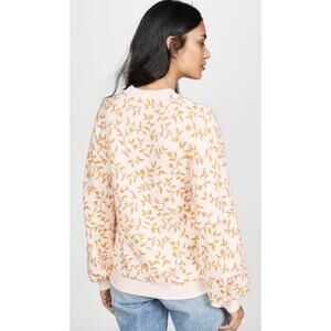Ulla Johnson Ebba Pullover Size S NWOT French Terry Puff Sleeve Boxy Sweatshirt